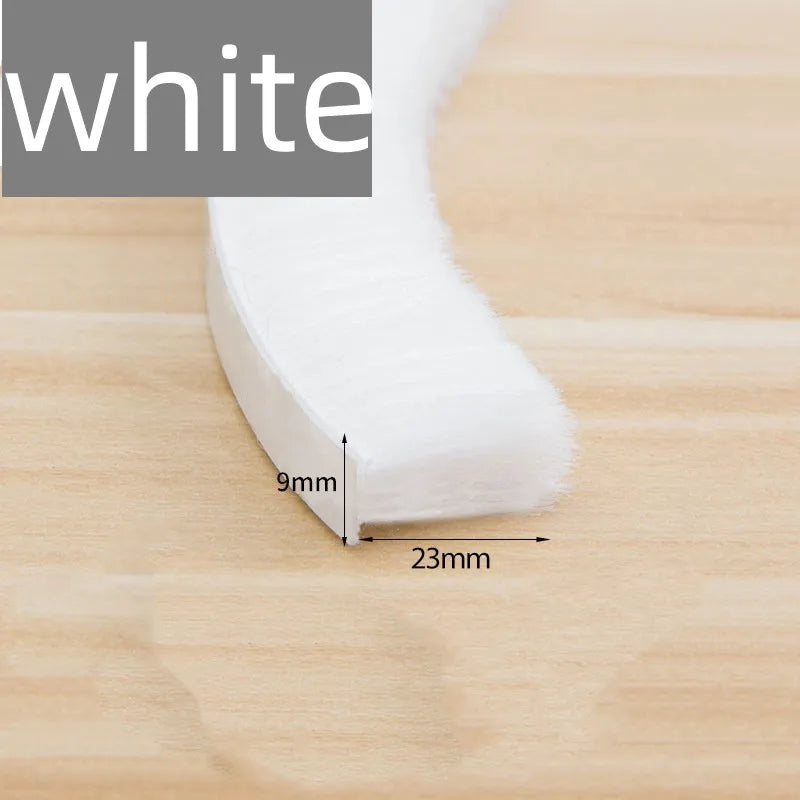 10M Brush Strip Self Adhesive Door Window Sealing Strip Door Window Windproof Dust Sound Insulation Strip Gasket Home