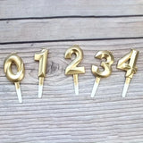3D Gold Diamond Number Candles – Large Birthday Cake Topper for Wedding Anniversary & Party Home Celebration