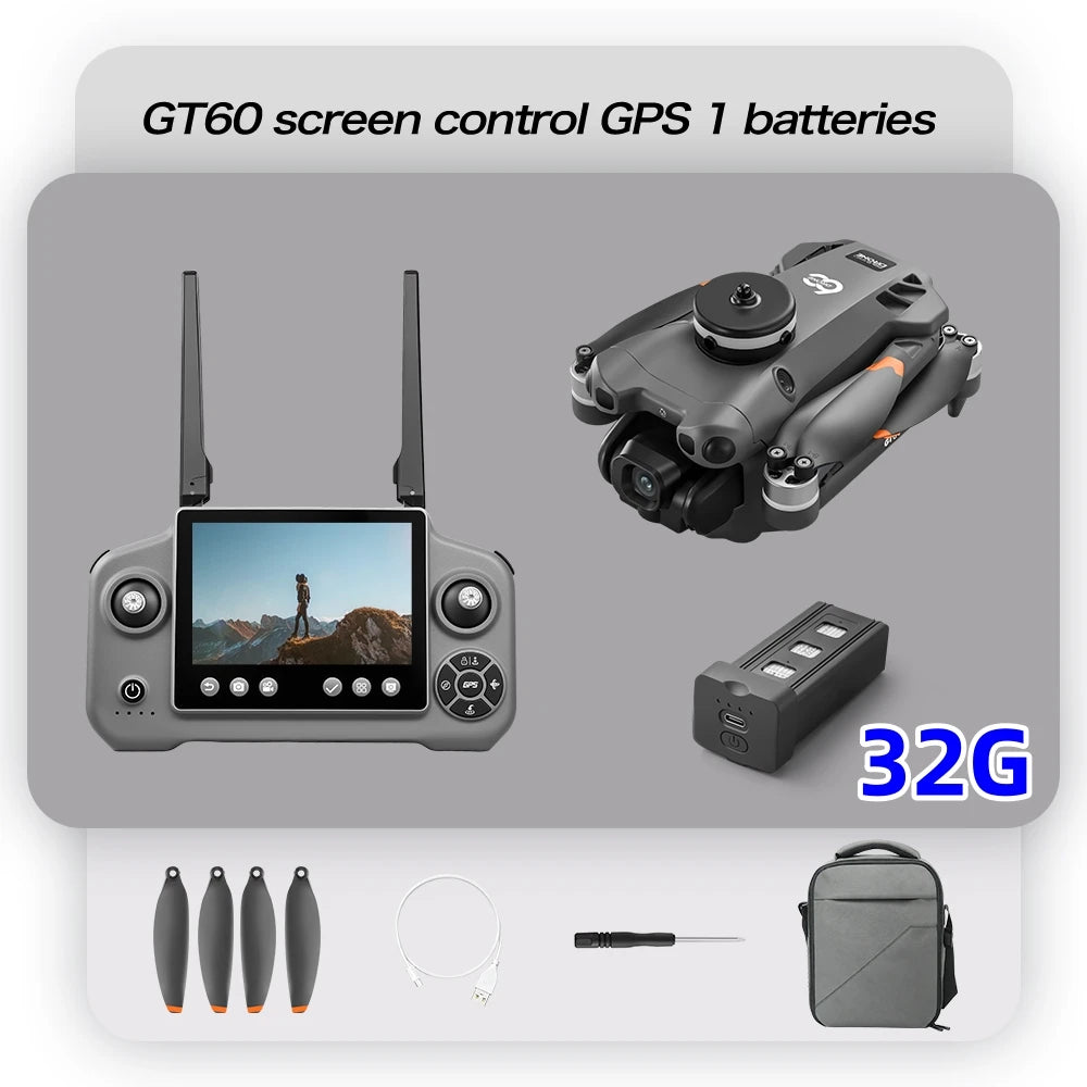 Best Sales Drone 4.3-Inch Screen Remote Control Lightweight Beginner Foldable GPS Quadcopter for Adults Travel