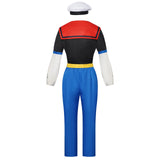 Classic Cartoon Popeye the Sailor Cosplay Costume With Hat Funny RolePlay Outfits For Men Woman Hallowmas Party suit