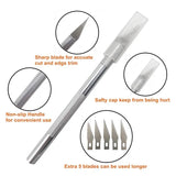 Car Vinyl Tinting Film Installation Tool Kit Rubber Scraper Magnetic Holder Wrapping Sticker Carving Knife with Spare Blades