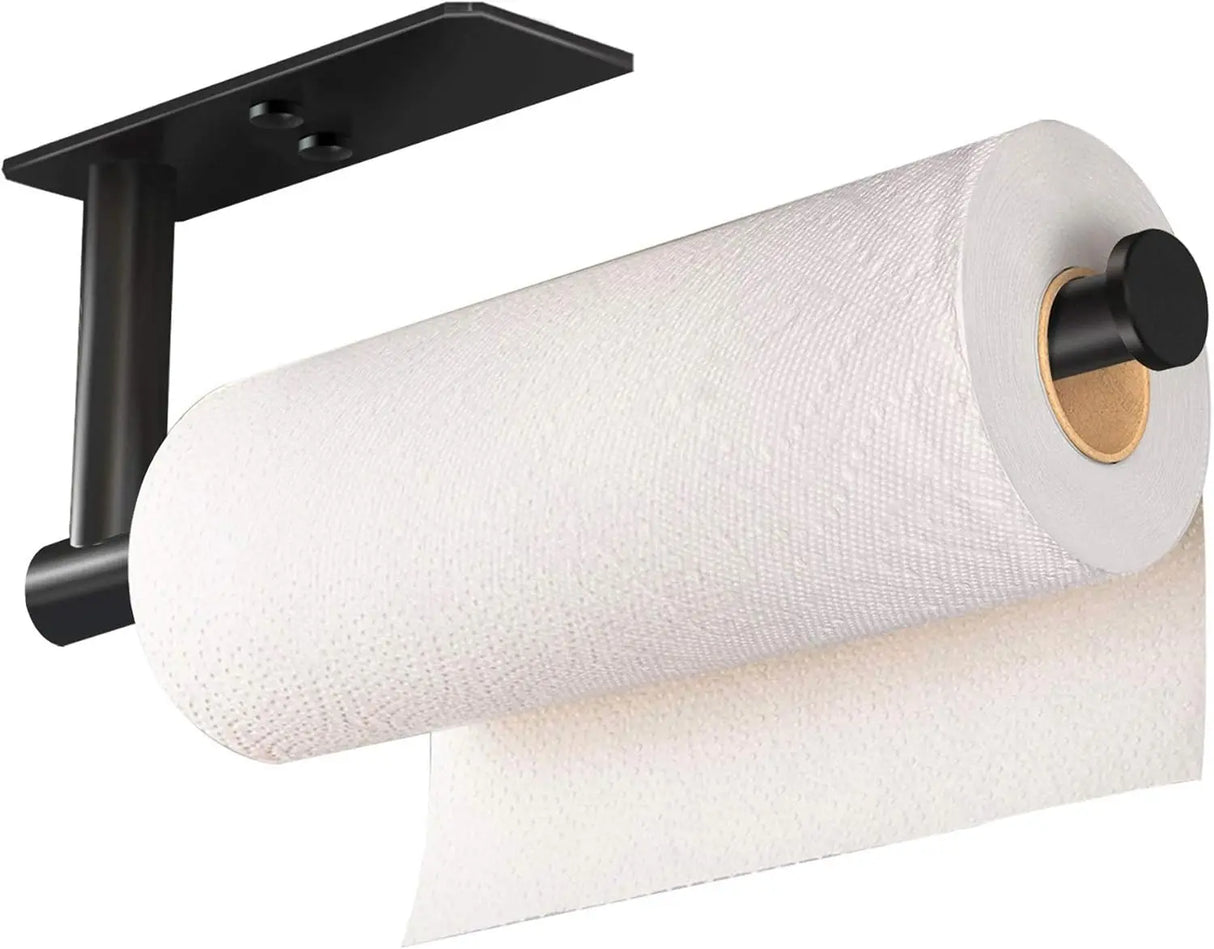 Strong Adhesive Paper Towel Holder, Adjustable Kitchen Organizer, for Countertop or Wall, Rust Proof