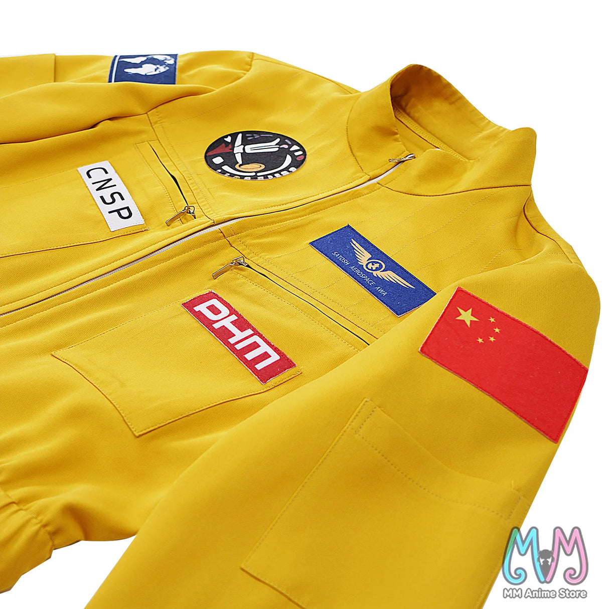 Project Marrry Yellow Hhhail Astronaut Jumpsuit Cosplay Costume Halloween Movie Space Role Play Outfit for Adults