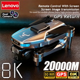 Lenovo SG901 MAX GPS Drone Professional 8K Aerial HD Avoiding Obstacle with Larger Screen Remote Control Folding Brushless Drone