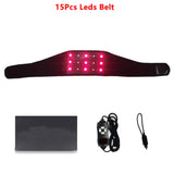 Red＆Infrared Light Therapy Belt 660nm&850nm Full Body Pain Relief Wrap Burn Fat Wrap Slimming Machine Waist,Wrist,Chin,Neck Pad