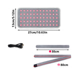 Jecaliz Red＆Infrared Light Belt 660nm&850nm Full Body LED Devices Large Pads Wearable Wrap for Body Waist,Back,Belly Pad