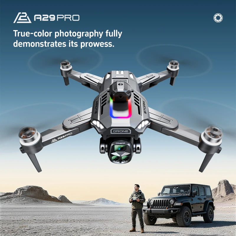 Lenovo New A29 PRO Drone Professional FHD Cameras Screen Remote 5G WIFI Brushless Motor Obstacle Avoidance Foldable Quadcopter
