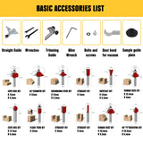 Mellif Cordless Compact Router, Brushless Palm Router Wood Trimmer Tool Compatible with Dewalt 18V 20V MAX Battery(TOOL ONLY)