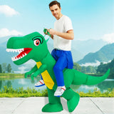 Funny Animal Mascot Unicorn Flamingo Dinosaur Inflatable Costumes Dress Suit Adult Halloween Purim Anime Party Cosplay Costumes