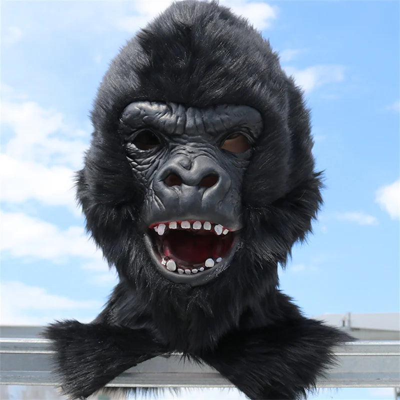 Adult King Kong Cosplay Costume Gorilla Mascot Plush Cartoon Doll Clothing Animal Carnival Party Advertising Performance Outfit