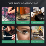 16CM Professional High Precision Stainless Steel Jewelry Tweezers Sandblasting DIY Diamond Gem Jewelry Jeweler's Slotted Buckle