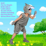 Cute Multiple Animal Costume Children Kids Boys Girls Summer Short Cosplay Costumes  Carnival Party Dress Halloween