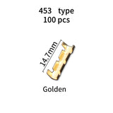 100pcs 453/453C U-shaped Terminal Wire Quick Connector Terminal Small Tooth Fascia Terminal 0.5-1.5mm2/2.5-4.0mm2