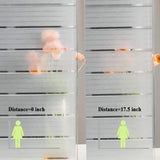 Privacy Window Film Frosted Window Cling Wide Strips Covering Non Adhesive Removable Window Sticker Glass Door Film UV Blocking