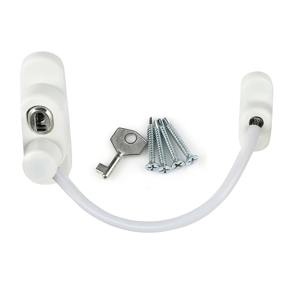 Premium Restrictor Cable with Key Locking Security to Safeguard Children and Prevent Intruder Access, Designed for Windows & Doors