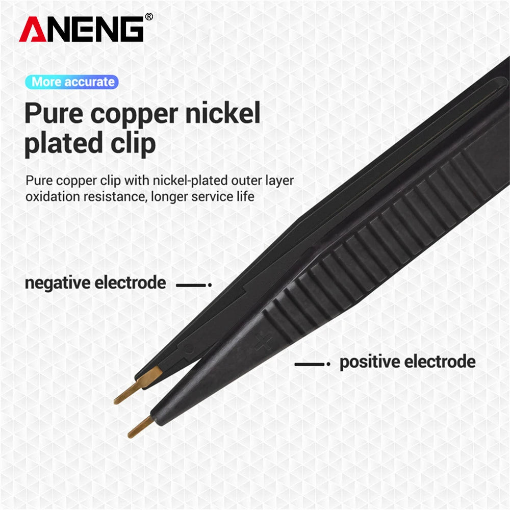 ANENG Capacitor Clip LCR Universal Test Clip Capacitor Resistance Detector Line Capacitance Test Leads Multimeter Accessories
