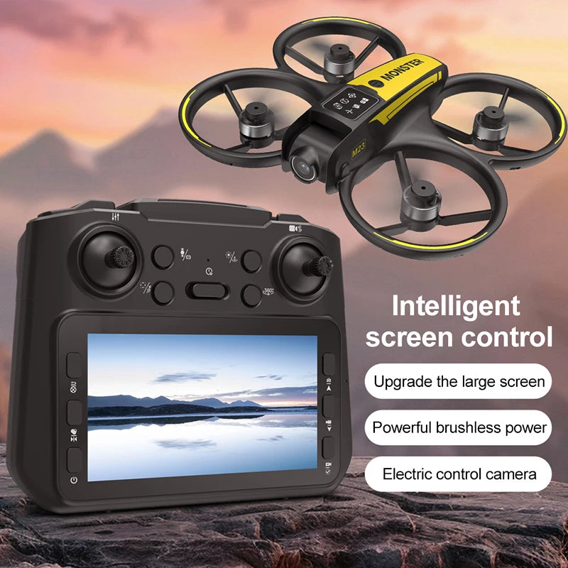 New M23 Drone 8K HD Dual Camera Aerial Photography 5G WIFI GPS Brushless Motor Optical Flow Obstacle Avoidance 3 Battery UAV