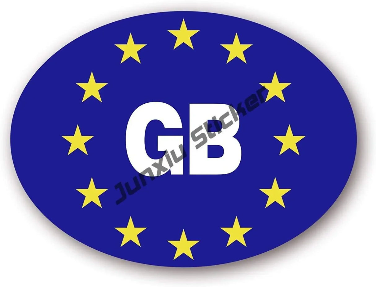 London England United Kingdom GB Vinyl Decals Bumper Stickers GB Accessories for Car Pickup National Flag Glue Sticker KK10cm