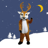 Christmas Reindeer Mascot Costumes Cartoon Elk Adult Cosplay Deer Clothes New Year Fancy Dress Carnival Event Advertising Props