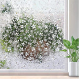 Privacy Window Film Rainbow Window Cling 3D Decorative Window Vinyl Stained Glass Window Covering Non-Adhesive Film Sun UV
