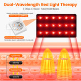 Universal Red Infrared Light Therapy Wrap 660nm 850nm Wearable Design For Foot Ankle Elbow Knee Head Daily Body Comfort Care