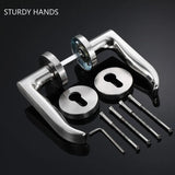 1set Stainless Steel Universal Door Knob Bedroom Split Door Lock Handle Door Handle Hardware Door Handles for Interior Doors