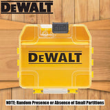 DEWALT Original Drill Bits Mini Containment Box Yellow Shell Sliding Switch Small Tough Case 74*67*17MM 1PCS