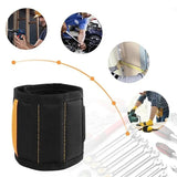 Magnetic Wristband for Holding Screws,Nails,Drilling Bits,Wrist Tool Holder Belts with Strong Magnets,five Rows of Ten Magnets