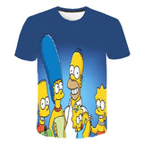 The Simpsons Homer 3d Print T-Shirt Bart Simpson House Clothing Homer Simpsons Costume Men/women Family t-Shirt