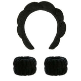 Spa Headband & Wristband for Face Wash 1 Set of skincare headband for face wash, facial mask and skincare