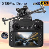 GT50 Pro 8K Dual-Camera HD Aerial Photography Foldable Screen RC Quadcopter New Upgraded Drone Dron with Toy for Kids Boys Gifts