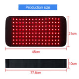 3 in 1 LED Infrared Light Therapy Body Pad Wearable Wrap for Back Shoulder Waist 660&850 NM Infrared Light Weight Loss Device