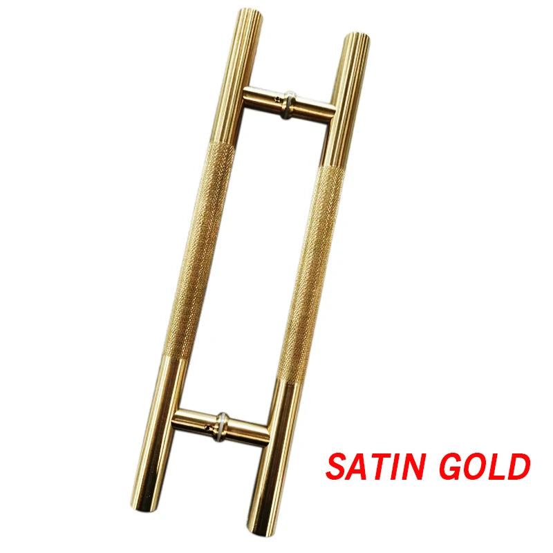 Luxury knurled door handle  stainless steel  304 wooden door glass door aluminum door pull handle door hardware