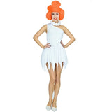 Womens Wilma Flintstone Adult Costume Men's The Flintstone's Barney Rubble Costume Party Supplie Caveman Costume