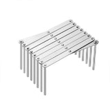 Pot Lid Rack Pan Lid Organizer Retractable Foldable Stainless Steel Plate Dish Holder Shelf Tableware Storage Kitchen Gadgets