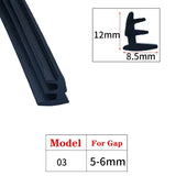 1/3/5M Door And Window Sealing Strip Aluminum Windproof Alloy Fixed Glass Gap Three T Type Fill The Card Slot Rubber Strips
