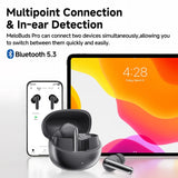 QCY MeloBuds Pro ANC Bluetooth 5.3 Earphones Wireless 46dB Hybrid ANC Hi-Res LDAC Earbuds 6 Mic Headphones 34H In-Ear Detection