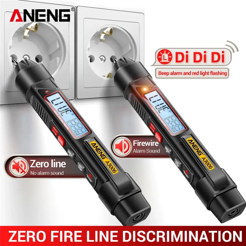 ANENG A3006 Digital Multimeter Pen Type 4000 Counts AC/DC Voltage Meter Tip Test Zero Fire Line High Precision Electric Tools