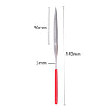 10Pcs Diamond Needle File Set 3x140mm Mini Needle File Kit For Stone Glass Metal Carving Craft Hand Tools Needle File Set