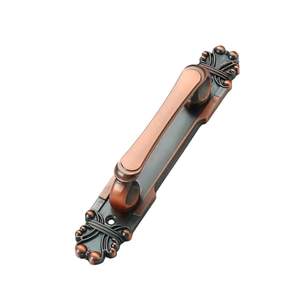 Door Handle European Antique Exposed Wooden Sliding Push-pull Door Handle For Furniture Cabinets Drawers Wardrobes Hardware
