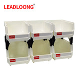 V1310 Plastic Stackable Storage Bins Screw Storage Boxes Stackable Bin (6/24pcs)