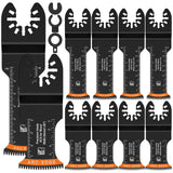 10Pcs Japanese Oscillating Saw Blades High Carbon Steel Bi-Metal Curved edge Multitool Blades Sharp Wear Resistant Cutter Blade