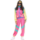 Halloween Couples Hippie Costumes for Women Male Vintage 70s 80s Rock Disco Cosplay Outfits Hip Hop Disco Hippie Costume