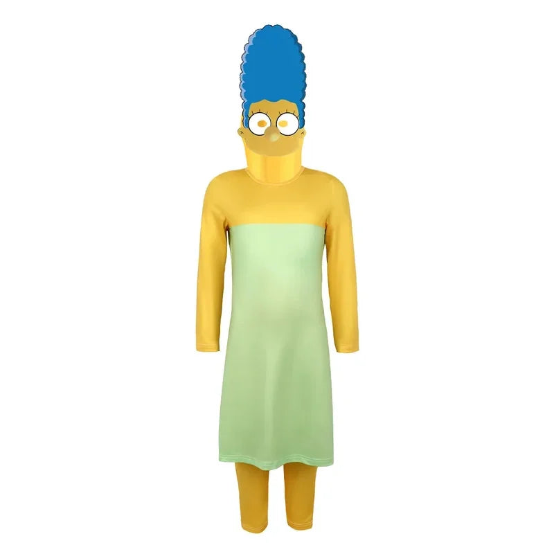 Cy2025 Complete Simpson Anime Cosplay Set, Stage Performance, Parent-Child