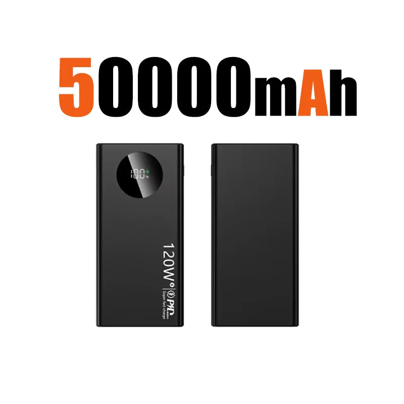 50000mAh portable power bank 120W fast charging