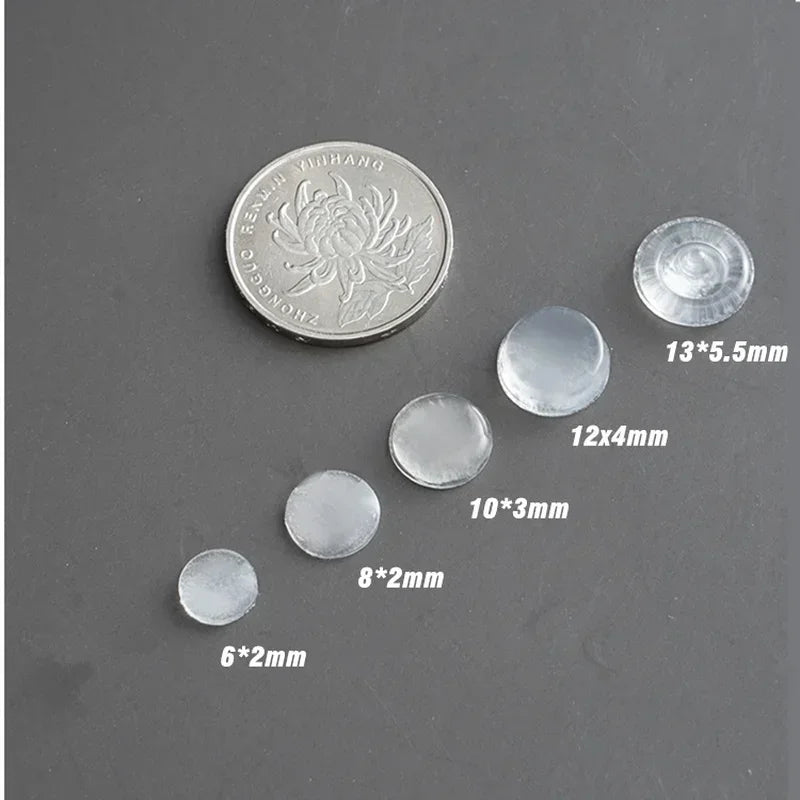Self-Adhesive Transparent Rubber Anti-Slip Pad Door Stopper Protection