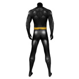 Superhero Bruce Wayne Cosplay Costume Men Bat Jumpsuit Print Halloween Carnival Fitting Suit Bodysuit Cape Party Clothes