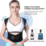 Back Brace Posture Support Wrap for Women & Men Back Lumbar Support Shoulder Posture Support for Posture & Back Neck
