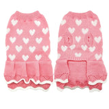 New Christmas Pet Cat Puppy  Clothes for Small Dogs Pet Cat Teddy Costume Red Love Dog Sweater Pet  Costume