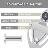 Zinc Alloy Door Knocker Peek Peep Holes 180 Degree Door Handle Peep Holes Door Hardware Security Door Viewers Home Decoration